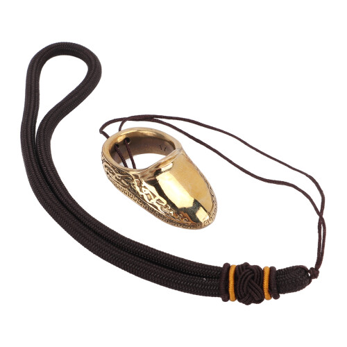 Copper Archery Thumb Ring Protector with Anti-Lost Rope, 17mm 1
