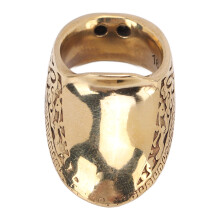Copper Archery Thumb Ring 16mm with Anti-Lost Rope & Engraving Pattern