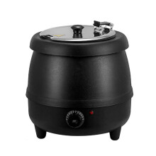Soup Kettle Warmer 10 L Large Capacity Stainless Steel Hinged Lid Commercial Restaurant Pot Model A