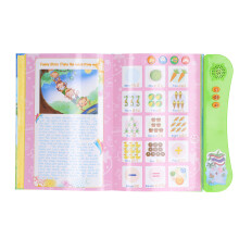 Digitales sprechendes Sprachlernbuch für Kinder, Grün, 25,3 22,5 cm