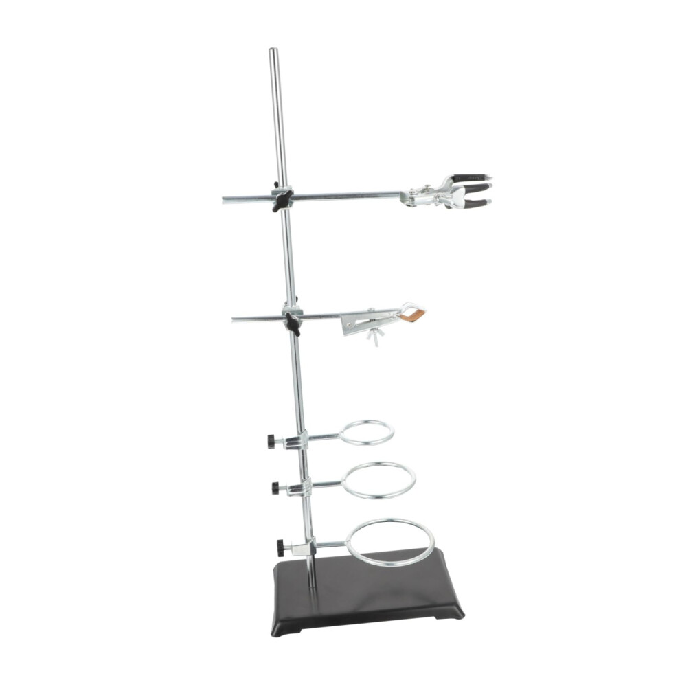 Experimental Instrument Holder Retort Stand With Iron Base, Flask Clamp, Metal Laboratory Equipment Kit 9199774909372