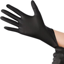 Disposable Black Nitrile Gloves 20/50/100 Pcs M Size For Home Cleaning Tattoo Hairdressing Nail Art Pet Bath