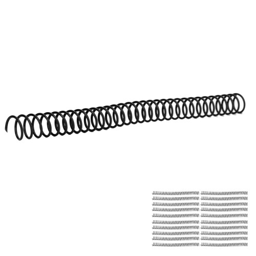 Notebook Spiral Binding Coils 20Pcs 19mm 3/4in ID Black Plastic Spirals