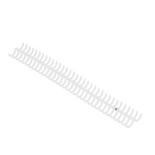 10Pcs Transparent Polypropylene Binding Coils 34 Holes, 15mm Inner Diameter