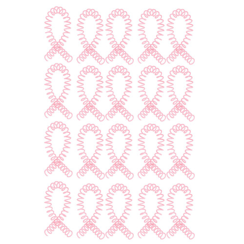 20-Pack Pink Spiral Binding Coils for 30-Sheet Capacity Durable ABS