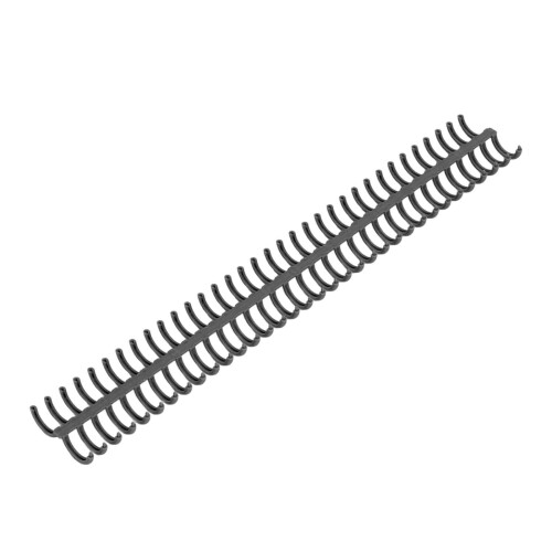 10Pcs 34 Holes Polypropylene Binding Coils Wear Resistant Black Stationery