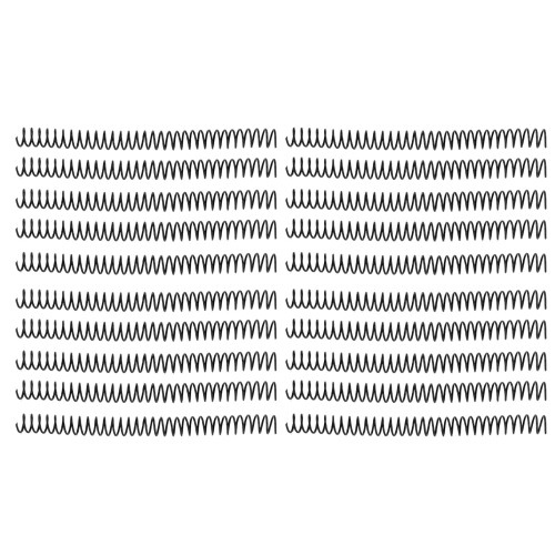 Notebook Spiral Binding Coils 20Pcs 19mm 3/4in ID Black Plastic Spirals 1