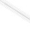 10Pcs Transparent Polypropylene Binding Coils 34 Holes, 15mm Inner Diameter 3