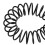 Notebook Spiral Binding Coils 20Pcs 19mm 3/4in ID Black Plastic Spirals 8