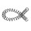 20Pcs Black ABS Spiral Binding Coils, 30 Sheet Capacity, 11mm Inner Diameter 11
