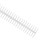 10Pcs Transparent Polypropylene Binding Coils 34 Holes, 15mm Inner Diameter 12