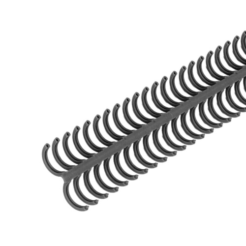 10Pcs 34 Holes Polypropylene Binding Coils Wear Resistant Black Stationery 2