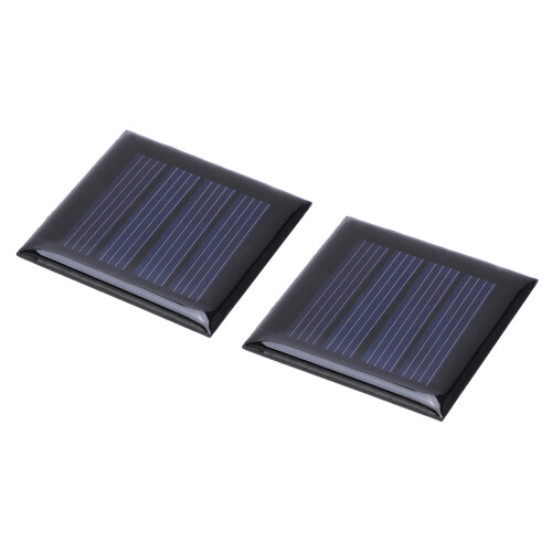 Compact And Stylish Mini Solar Panel For Science Projects And Electronic Applications, Polycrystalline 2V Power Cell With 210Ma Working Current, Porta 2