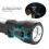 Tactical Solar Powered Flashlight, 200lm LED Multi Function Outdoor Tool for Emergency Power Bank Use 8