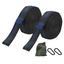 Correas multiusos para hamaca de camping, poliéster de primera calidad, sistema de suspensión de 2 m de largo, montaje rápido y sencillo para