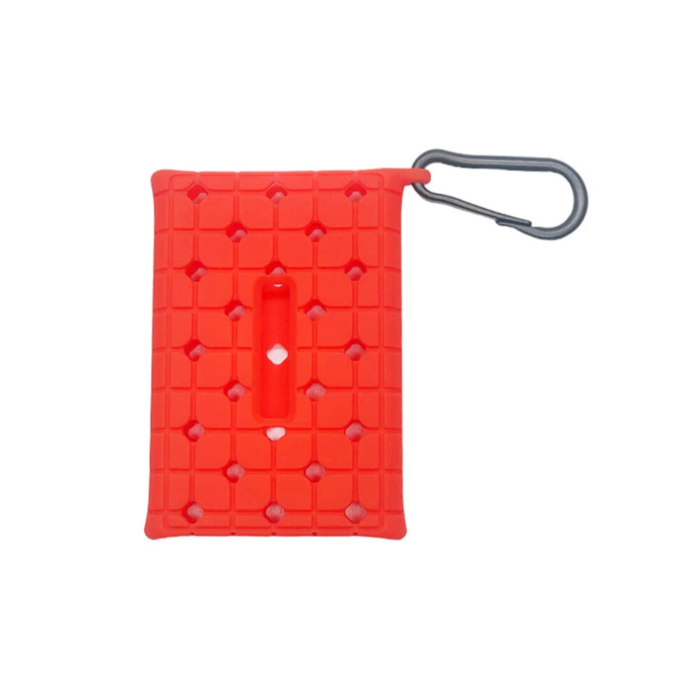 Silicone Case Shockproof Antifall Ssd Cover With Carabiner For Samsung T7 Touch Red 9382693149527