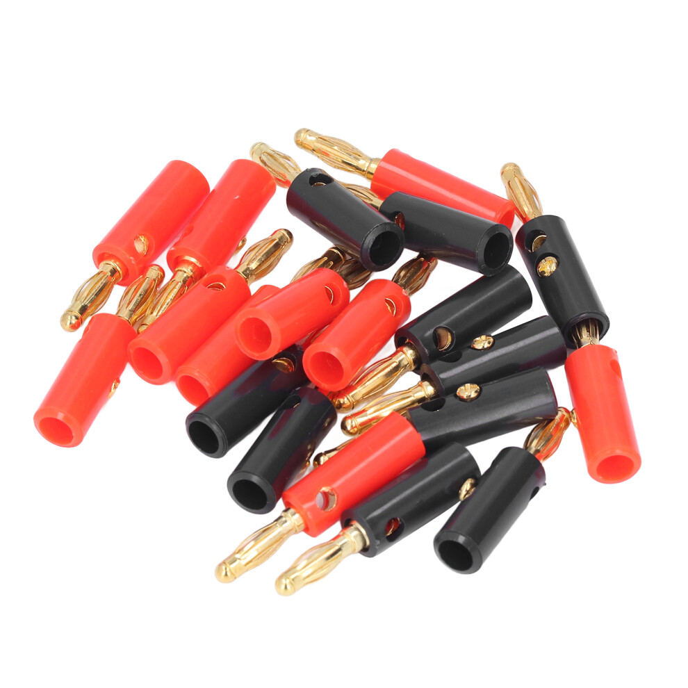 Binding Post Banana Plug, Screw Type Speaker Wire Plugs For Corrosion Resistant Connectors, Gold Plated Connectors Offering Secure Wire Connection, 9433291139875