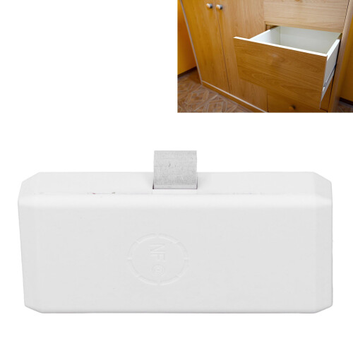 Keyless Drawer Lock with Dual Authentication and Battery Alert