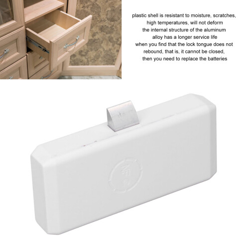 Keyless Drawer Lock with Dual Authentication and Battery Alert 2