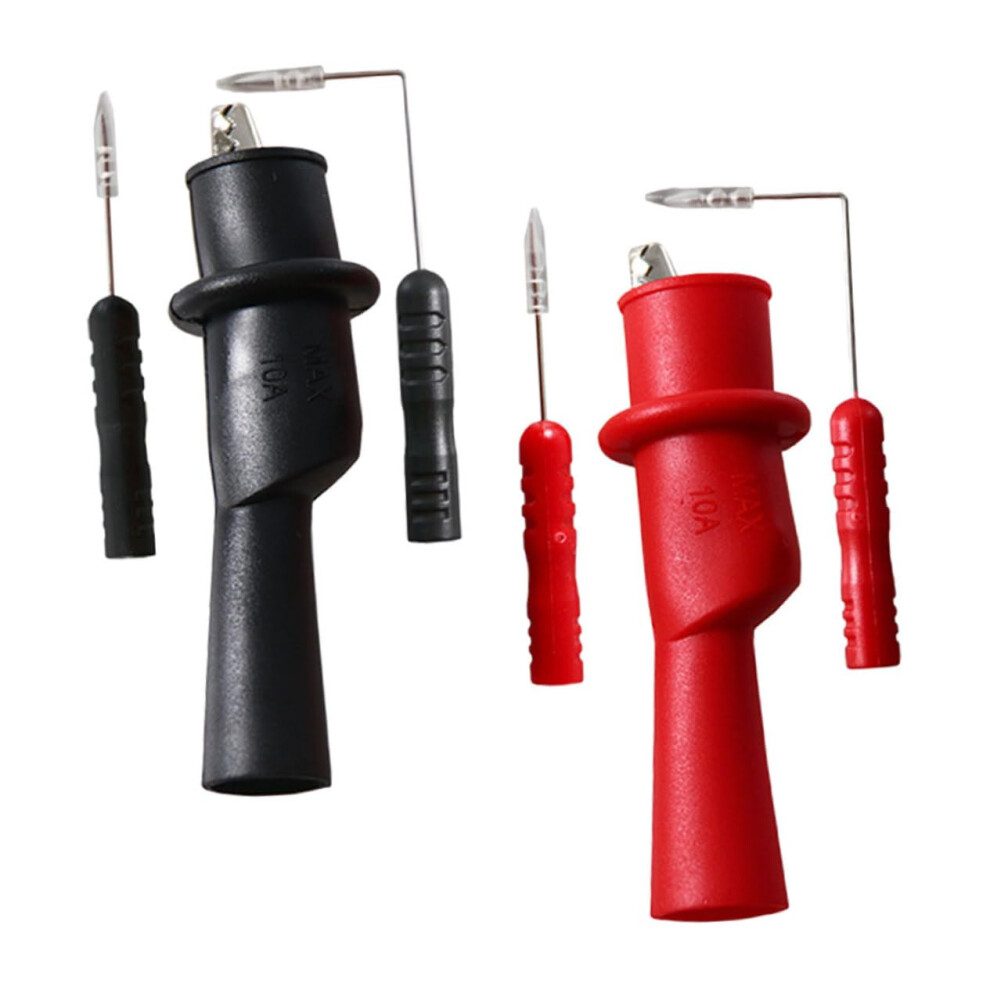 Professional Multimeter Test Probes Kit Automotive Wire Piercing Clips Steel And Rubber Compatible With Multimeters 9382693149923
