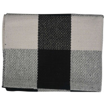 Baumwolle Plaid Teppiche, Check Teppich, 23,6 Zoll X 35,4 Zoll, Karierte Außen Teppich, Außen Plaid Fuß Matte Für Küche / Bad (Schwarz