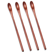 Holz EisteelöFfel Kleiner RüHrlöFfel Langer Griff CocktaillöFfel Holz Holz Kaffee RüHrlöFfel 4 StüCk