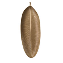 Dekorbricka Guld Blad Form Serveringsbricka Smycken Pall Frukt Snack SkåL Bord FöRvaring Organizer (Liten)