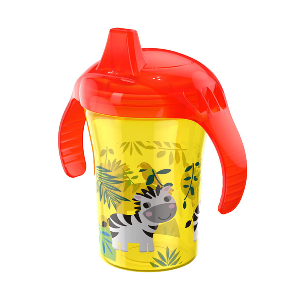 Straw Learner Cup Twin Handle Sippy Cup 260ml Baby Water Bottle With Super Spout Grip Dishwasher And Microwave Safe