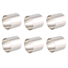 Cortador de Galletas Redondo de 6 Piezas Anillo de Mousse de Acero Inoxidable Cortadores de Galletas Circulares para FreíR Anillos de Huevo