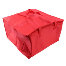 Foldable Large Cooler Bag Portable Food Cake Insulated Bag Aluminum Foil Thermal Box Waterproof Ice Pack Lunch Box Delivery Bag Red