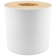 Wooden Cover Round Roll Paper Tissue Tube Household Removable Wooden Tissue Box