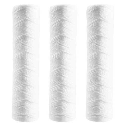 3st Vattenrenare 10 Tums Sträng Sårfilterpatron 5 Mikrometer PP Bomullsfilter Sedmientfilter