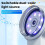 Electronic Digital Microscope 20X High-Definition 2 Inch Microscope with Light Handheld Magnifying Glass Window White 2