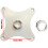 Monitor Mounting Bracket Adapter 75mm Hole 17mm Ball Head Horizontal Vertical Replacement Part For Digital Screens White 4