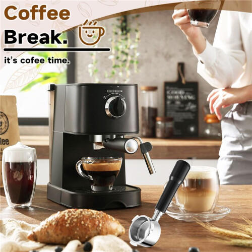 51MM Kaffe Bottenlöst Portafilter för  EC680/EC685 Filterbyte Filterkorg Kaffetillbehör 2