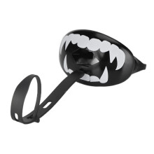 Sports Mouthguard with Impact Cushioning and NonSlip Bite Pads for Football Hockey Lacrosse Black Fangs