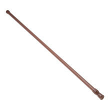 Extendable Telescopic Spring Loaded Net Voile Tension Curtain Rail Pole Rods,70-120cm,Wood color