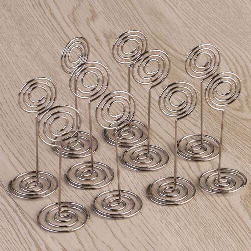 10St Swirl Table Number FotohåLlarstäLl för BröLlopsfester 1