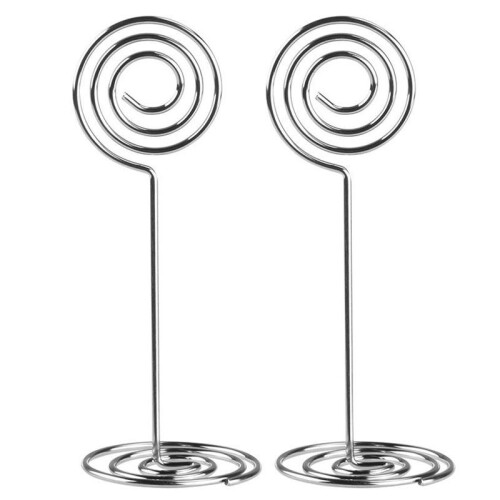 10St Swirl Table Number FotohåLlarstäLl för BröLlopsfester 2