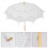 80 Cm Viktoriansk Spetsbroderi BröLlopsparaply Brudparasoll, Vit 5