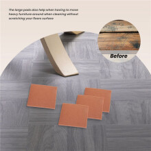 20pcs Moebel Pads Filzplatten selbstklebende Holzbodenschutz 7cmx7cm