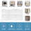 6pcs Square Wall Mirror Sticker Pattern Waves Silver Murals Style Dormitorio de Decoracion infantil 5