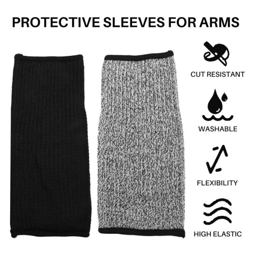 5 Pairs Cut Burn Resistant Sleeves Arm Protector Sleeve Forearm Arm Protector Thin Leather Scratch Arm Guard 1