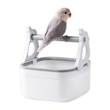 Parrot Perch Stand Desktop Parrot Play Training Stand With Toilet Bucket Bite Resistant Chewing Perch For Macaws