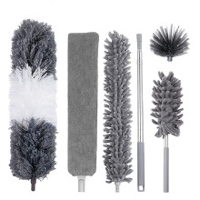 6St Duster Cleaning Kit,Utdragbar Mikrofiber Feather Duster för RengöRing Av Damm Cobweb TakfläKtar Lampor Persienner Bilar