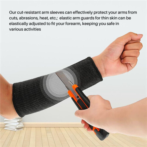 5 Pairs Cut Burn Resistant Sleeves Arm Protector Sleeve Forearm Arm Protector Thin Leather Scratch Arm Guard 2