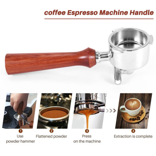 51MM Coffee Bottomless Portafilter Espresso Machine Handle Basket Coffee Tools for  EC680/EC685, A 1