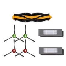 7 Piezas Cepillo de Rodillo Cepillo Lateral Filtro Hepa para  DEEBOT OZMO T8 N8Pro T9AIVI Robot Aspirador