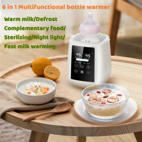 Home Bottle Warmer Multi-Function Breast Milk Warmer Thermostatic Bottle Warmer 6-In-1 Multi-Function Sterilizer (US) 1