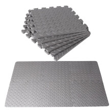 12Pcs Mats and Home Gym Floor Foam Floor Mats Exercise Mat Floor Matt for Floors Foam Flooring Tiles Gray